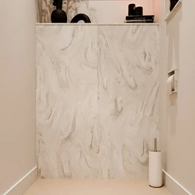 Mondiaz Hope toiletplaat solid surface 100x125cm ostra niet voorgeboord