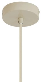 Retro hanglamp beige met mat glas - Fedde
