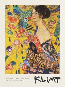 Kunstdruk The Lady with the Fan - Gustav Klimt, (30 x 40 cm)
