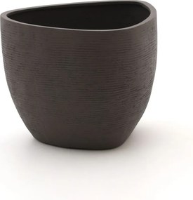 + 10% kassakorting | Bloempot Luca Lifestyle Ruvido | Taupe Kunststof | ø67cm | Geschikt voor buiten en binnen | Kees Smit Tuinmeubelen