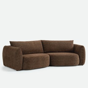 5-zits trapezebank in gemêleerde chenille, EDITH