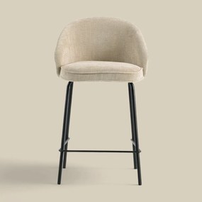 Barkruk Met Ronde Rugleuning Beige
