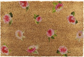 Deurmat Watercolour Pink Flowers