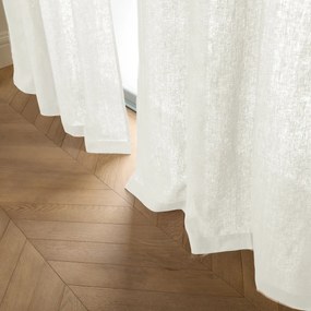 Gordijn in gewassen linnen met ringen, Private