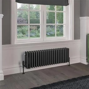 Eastbrook Rivassa 4 koloms radiator 100x30cm staal 1197W antraciet