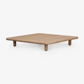 Vierkante Salontafel 95x95 Cm In Acacia Portet Lichte Acaciekleur - Sklum