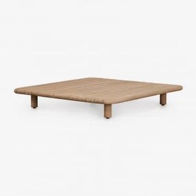 Vierkante Salontafel 95x95 Cm In Acaciahout Portet Lichte Acaciekleur - Sklum