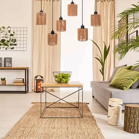 Hanglamp  APP1822-6CP NATURE BLACK