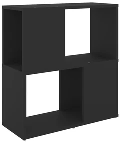 vidaXL Boekenkast 60x24x63 cm spaanplaat zwart