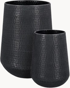 Handgemaakte outdoor plantenpotten Kenar, 2-delig