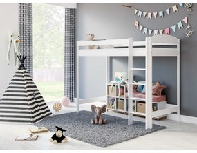 Kinderen Grijs Hoogslaper - Bobby Voor Kinderen Kinderen Junioren 5059914014004 Children's Beds Home, 160x80, Geen Children's Beds Home Dennenhout