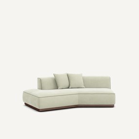 Halve bank links in stonewashed fluweel, JACOPO