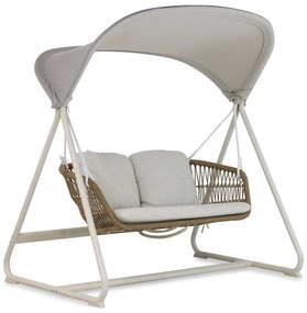 Coco Bali Schommelbank Aluminium/Rope Taupe