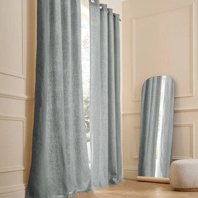 Gordijn in gewassen linnen met voering, met oogjes, Private