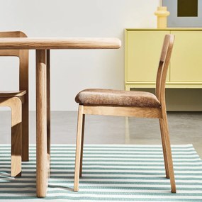Set van 2 massief eiken gestoffeerde stoelen Talet