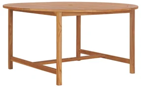 vidaXL Tuintafel 150x76 cm massief teakhout