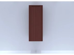 HR badmeubelen Juice Halfhoge Kast - 40x35x100cm - met ronde hoeken - 3D-front - 1 deur - linksdraaiend - terra mat 75112874