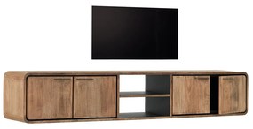 DTP Home Evo Zwevend Tv-meubel Met Ronde Hoeken 225 Cm - 225x40x40cm.