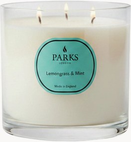 Handgemaakte 3-lonts geurkaars Vintage Aromatherapy (citroengras, munt & citrus)