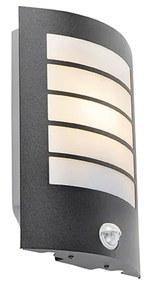 Buiten wandlamp zwart IP44 met bewegingssensor - Miro