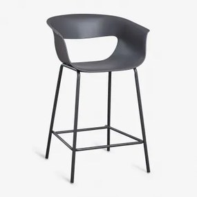 Alanys Hoge Tuinkruk Van Polypropyleen En Ijzer Grijs – Grafiet & ↑65 Cm - Sklum