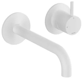 Hotbath Cobber Afbouwdeel - voor wastafelkraan - 18cm uitloop - Mat Wit CB105EXT18WH