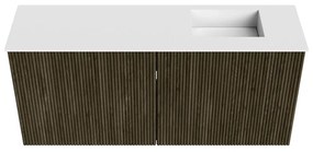 Mondiaz Joya 90cm toiletmeubel shadow met wastafel faye rechts 1 kraangat talc