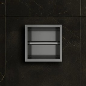 Hotbath &More inbouw toiletrolhouder gunmetal geborsteld PVD