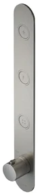 Hotbath Cobber Inbouwthermostaat met 3 pushbuttons verticale plaatsing geborsteld messing (goud) PVD HBPB050 / PB050EXTBBP