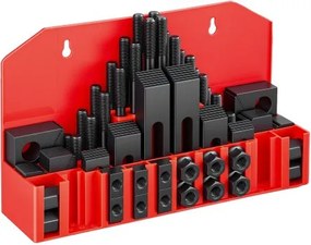 VEVOR klembekkenset, 58-delig, 5/8" T-sleuf, 1/2" 13 schroefdraad voor wandmontage, voor Bridgeport en standaard freesmachines, boormachines, warmtebehandeld en precisiegeslepen, flexibele hoogteverstelling