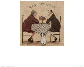 Kunstdruk Sam Toft - Tea for Three II, Sam Toft, (30 x 30 cm)