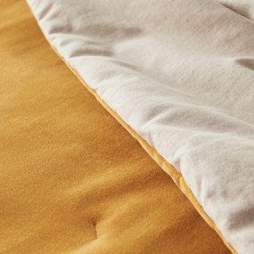 Gematelasseerd dekbed in effen fluwelen katoenen linnen, Velvet