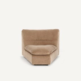 Modulaire hoek in stonewashed fluweel, GIULIANO