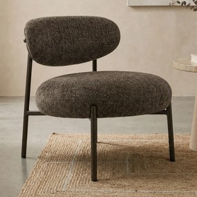 Bruine Fauteuil Met Ronde Zitting