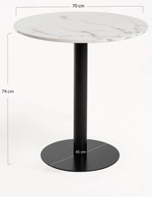 Tafel Firro Rond 70cm Zwart