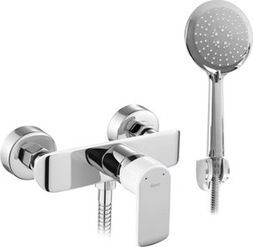 Douchemengkraan Rea Bloom wit chroom