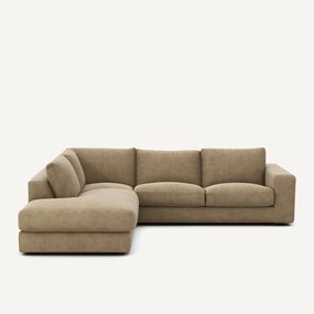 Hoekbank in stonewashed fluweel, SKANDER