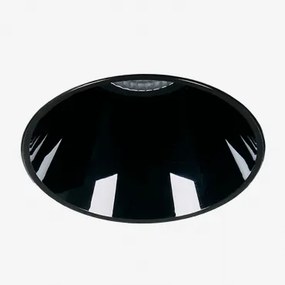 Downlight Led Inbouw Zonder Rand Trimless Rond Ø3,6 Cm Voor Buitengebruik In Aluminium Luisiana Zwart & Warm Wit 3000k & 3 W & 38º - Sklum