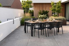 Tuinset 6 personen 210 cm Kunststof Grijs Domani Furniture Alba/Creta