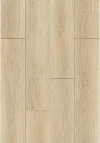 Mexen Kinston staal van SPC vinyl panelen 6,5 mm, IXPE onderlaag 1,5 mm, 4 V-groef, Eik - F1057-S
