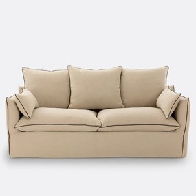 Bank 2-, 3-, 4- of 5-zits, afneembare hoezen, in dik linnen, Odna