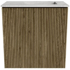Mondiaz Joya DLux 40cm toiletmeubel dusk met wastafel faye rechts zonder kraangat glace