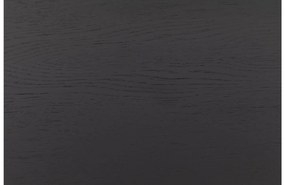 Goossens Salontafel Bo rond, hout eiken zwart, modern design, 80 x 31 x 80 cm