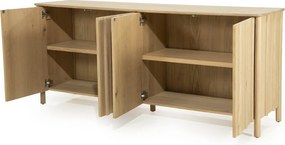 Modern Dressoir Eikenhout Naturel - 183x47x80cm.