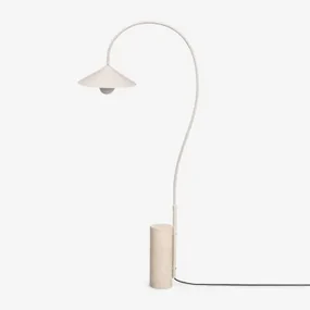 Grivon Ijzeren Buiten Vloerlamp Tapioca Beige - Sklum