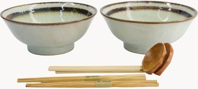 Porseleinen ramenserviesset Wasabi, 2 personen, 6-delig