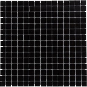 The Mosaic Factory Amsterdam vierkante glasmozaïek tegels 32x32 super zwart