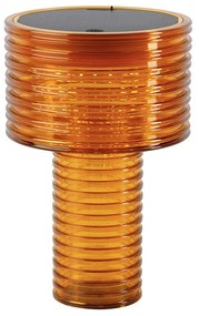 Tafellamp oranje kunststof incl. LED solar oplaadbaar IP44 - Ambar