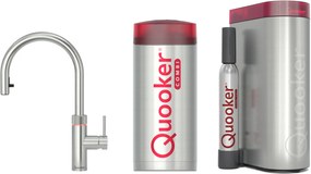 Quooker Flex met COMBI+ boiler en CUBE reservoir 5-in-1 kokendwaterkraan RVS