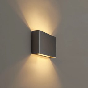 Moderne wandlamp gunmetal 2-lichts - Otan